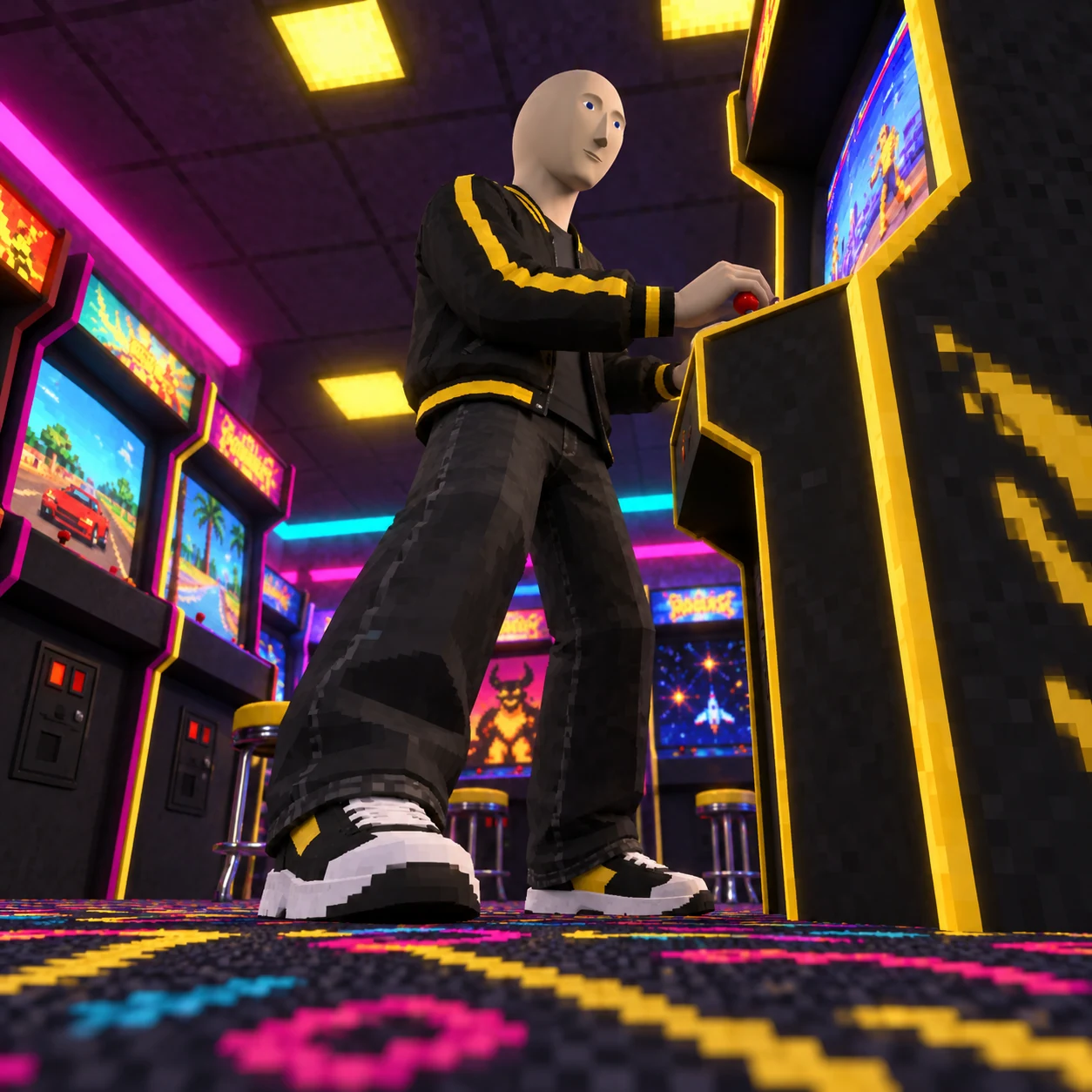 Meme Man meme: LIFE: RETRO ARCADE / Meme Man 梗图:生活:复古街机厅